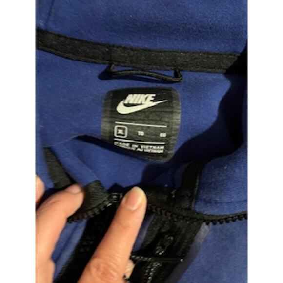 Nike Tech Fleece Full Zip Hoodie Blue - X Large - Picture 4 of 4